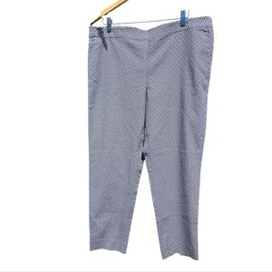 J. Jill Black and White Patterned Ankle Legnth Pants